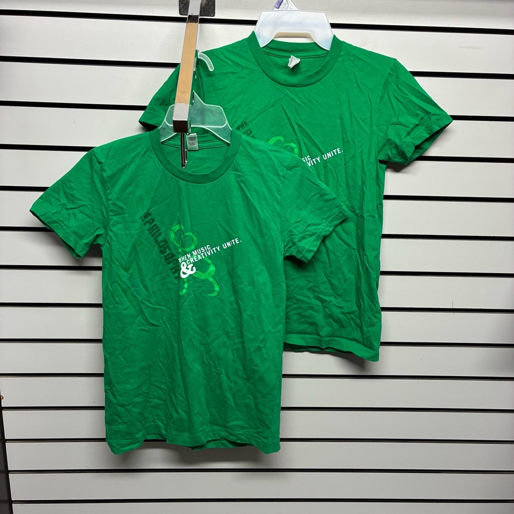 American Apparel Green Kids Short Sleeve Tees